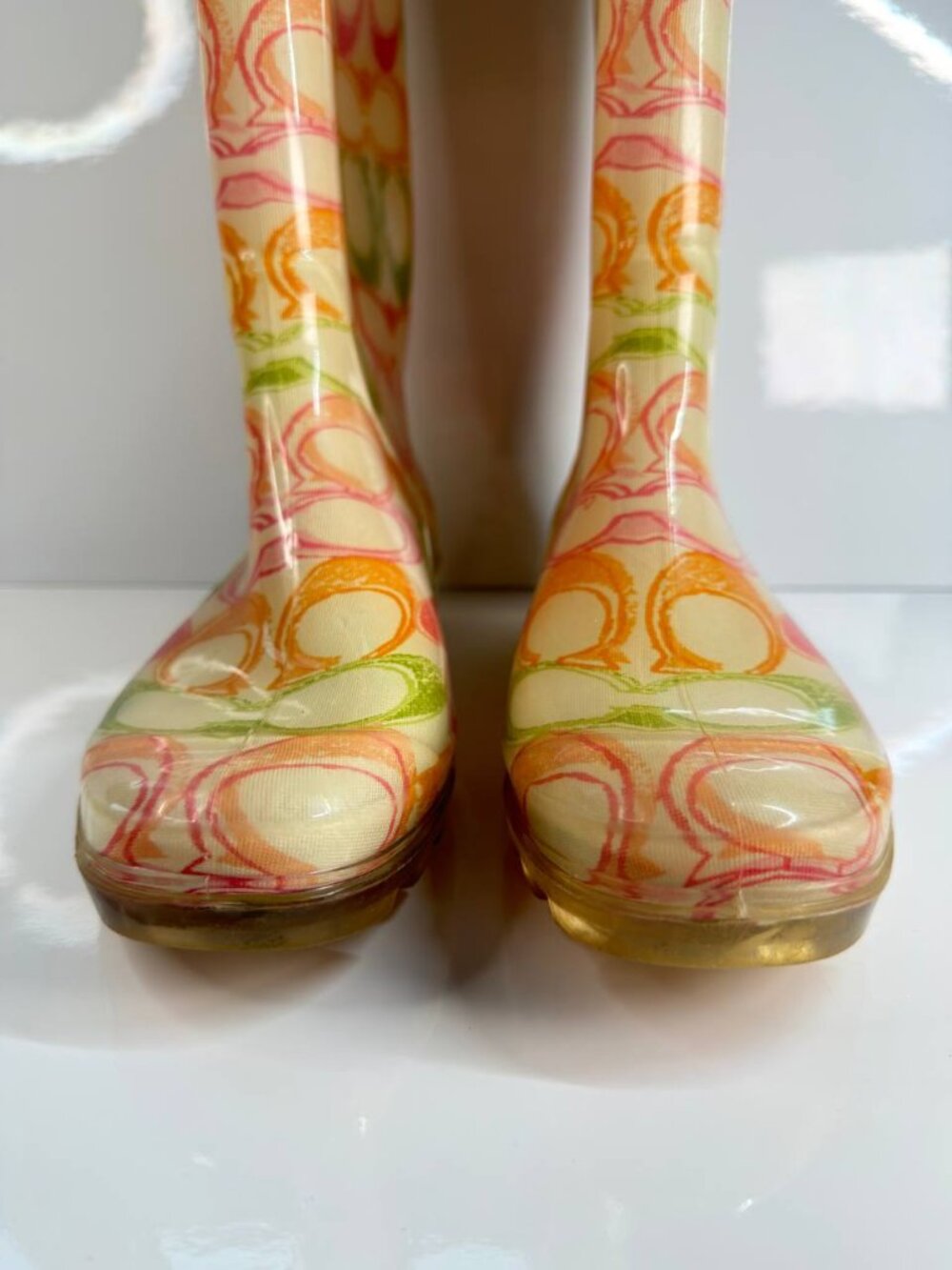 Coach Rubber Rain Boots – Women’s Size 9 - Picture 3 of 15
